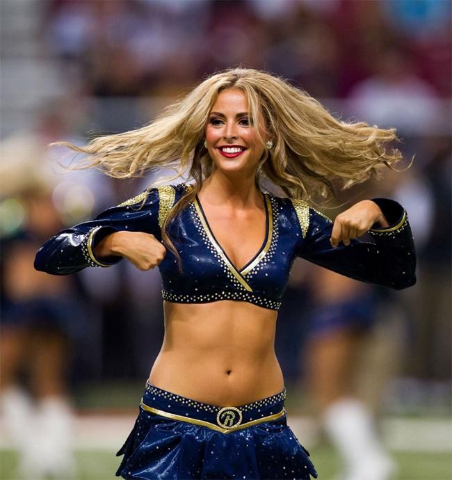 A St. Louis Rams lányai (Forrás: stlouisrams.com/cheerleaders/index.html)