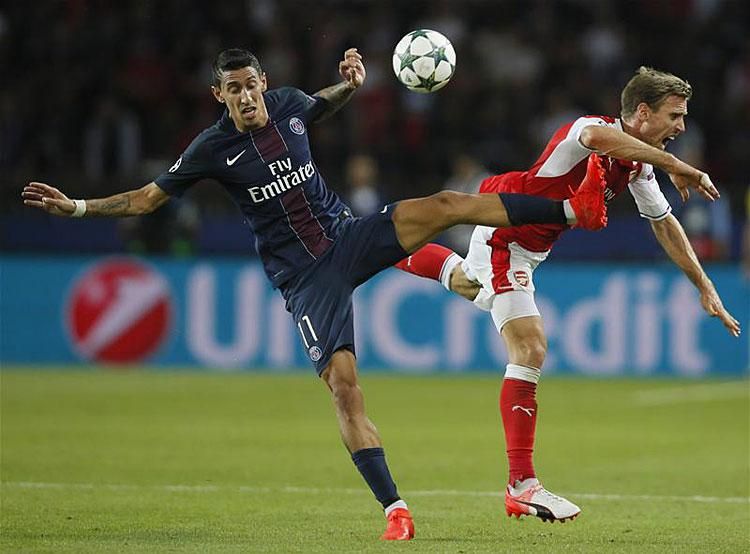 A PSG és az Arsenal is maradt a helyén listánkon a párizsi döntetlen után (Fotó: Action Images)