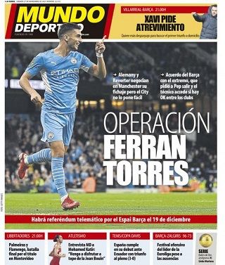A Mundo Deportivo szombati címlapja