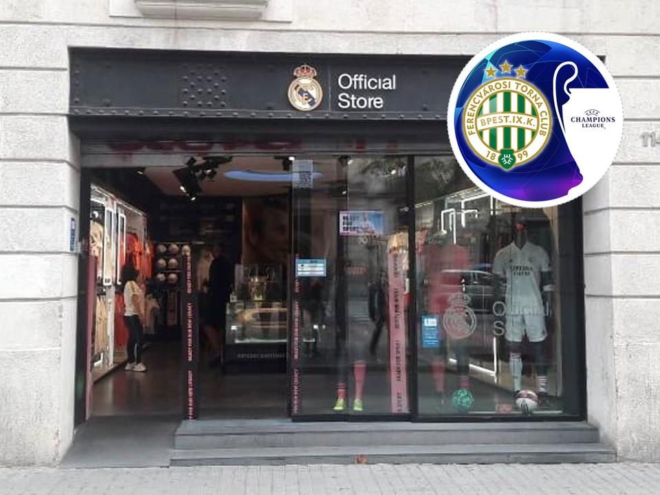 ... nem úgy a hivatalos Real Madrid-bolt