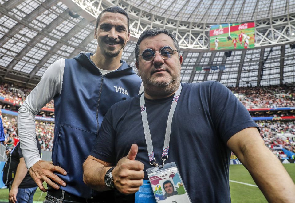 Zlatan Ibrahimovic csaknem húsz évig dolgozott Mino Raiolával, s azon kevesek közé tartozik, akik az utolsó napokban meglátogathatták a kórházban (FOTÓ: IMAGO IMAGES)