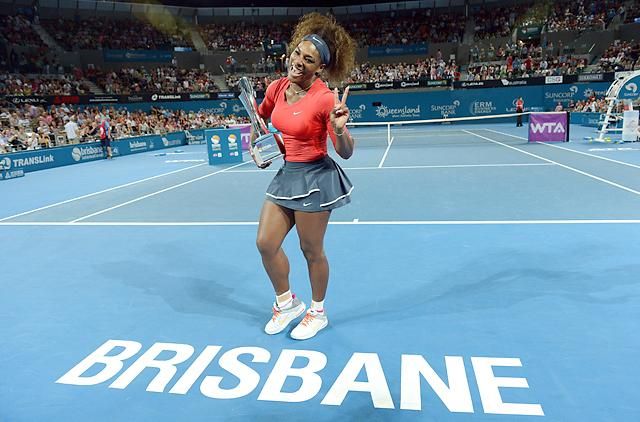 Serena Williams először nyerte meg a brisbane-i tornát (Fotó: MTI)