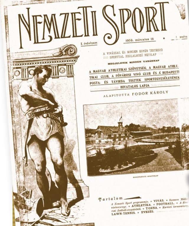 Az első Nemzeti Sport – megjelent 1903. március 15-én