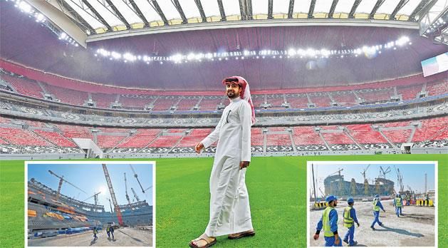 A világbajnokság fő helyszíne és a döntő színtere a 80 ezres Loszaíli Nemzeti Stadion, amelyet 2017-ben kezdtek építeni, és a tervek szerint a jövő év végi torna után a hosszú távú igényeknek megfelelően 20 ezresre visszabontanak (Fotó: AFP)