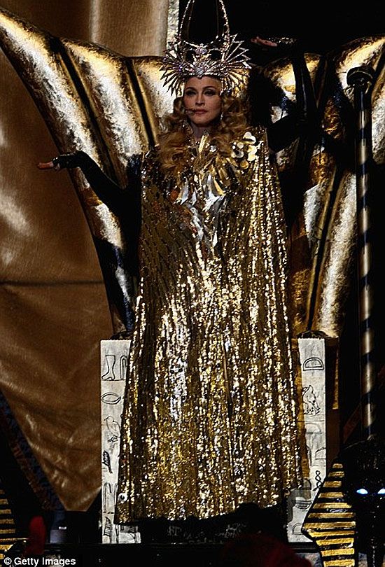 Madonna, mint Kleopátra (Forrás: dailymail.co.uk)