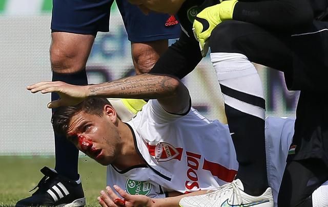 Szalai Vilmost súlyos sérülést szenvedett (Fotó: Szabó Miklós)