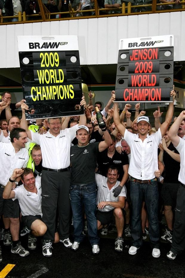 A Brawn GP és pilótája, Jenson Button 2009-ben mindkét vb-címet megszerezte
