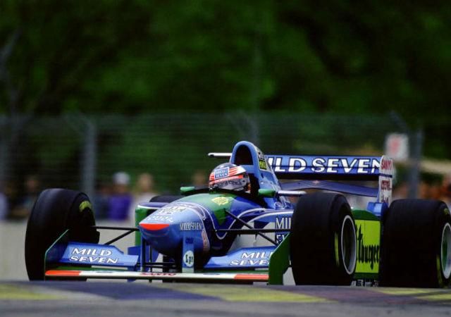 Schumacher és a Benetton az 1994-es Ausztrál Nagydíjon (Fotó: Action Images)