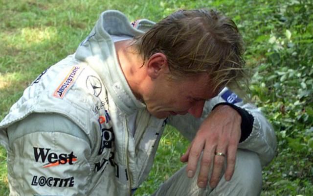 A finn F1-es pilóta kiesett az élről az olasz versenyen (Fotó: dailymail.co.uk)