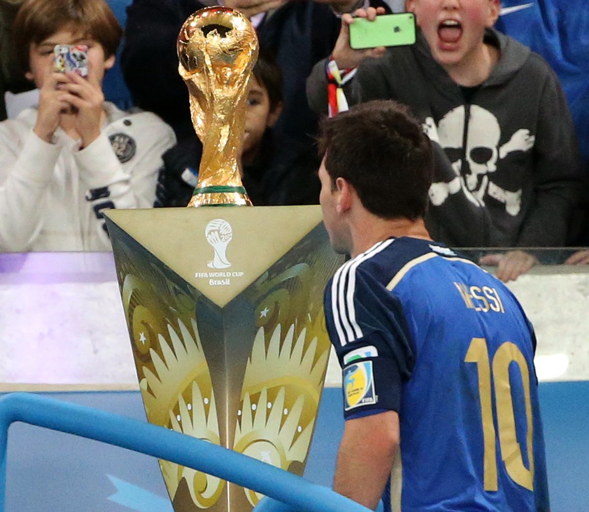 Lionel Messi 2014-ben karnyújtásnyira volt a trófeától (Fotó: Getty Images)