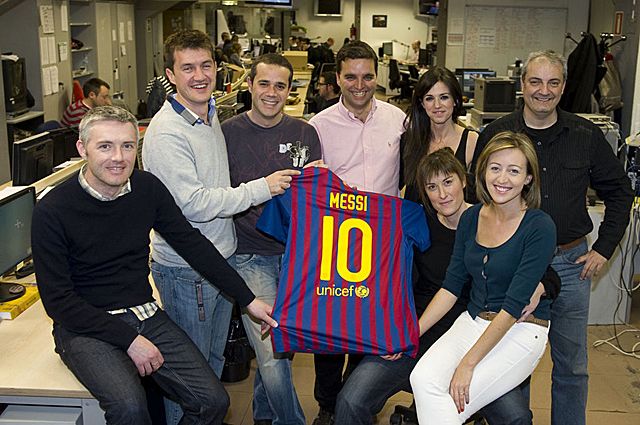 A Barca TV munkatársai (Fotó: mundodeportivo.com)