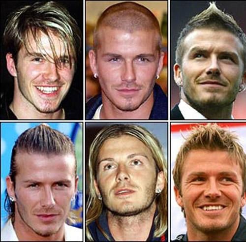 Néhány frizura Beckham múltjából (forrás: prlog.org)