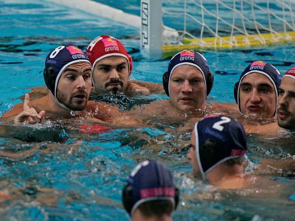 Mindegy, hogy válogatott vagy klubcsapat: Benedek Tibor igazi vezért volt a vízben (Fotó: Mirkó István)