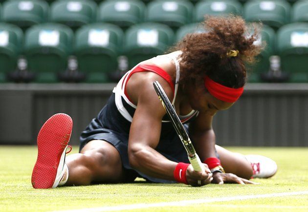 Serena Williams ilyen laza (Fotó: Carla Thorpe, Yahoo! Sports)