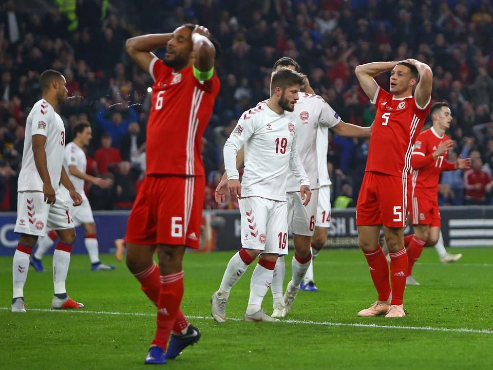 Tétmeccsen legutóbb egy évvel ezelőtt, Dánia ellen szenvedett vereséget Wales pályaválasztóként (Fotó: AFP)
