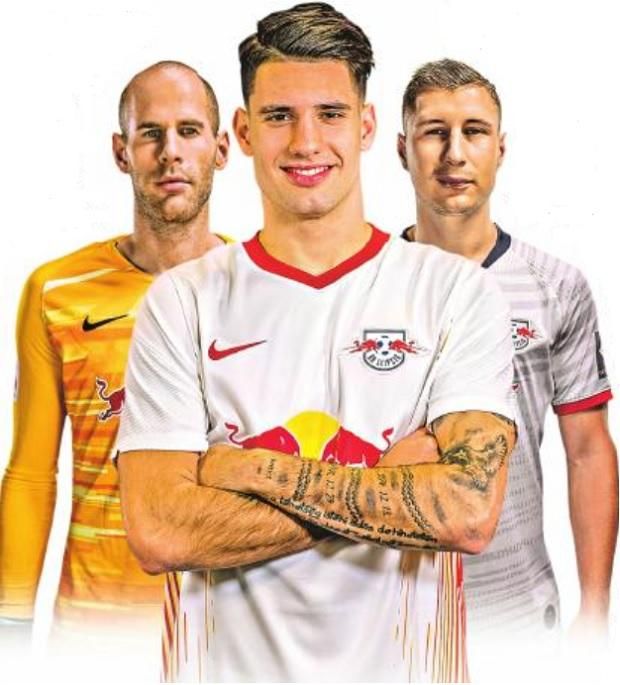 Az RB Leipzig három magyar csillaga: Gulácsi Péter, Szoboszlai Dominik, Willi Orbán (Fotó: Imago Images)