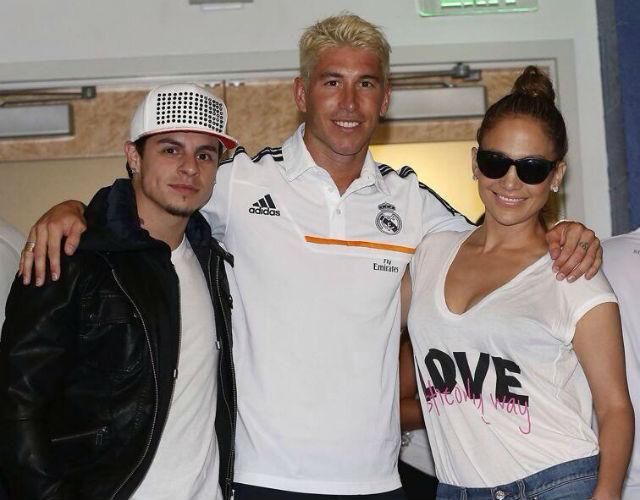 Casper Smart, Sergio Ramos és Jennifer López (Forrás: peru21.pe)