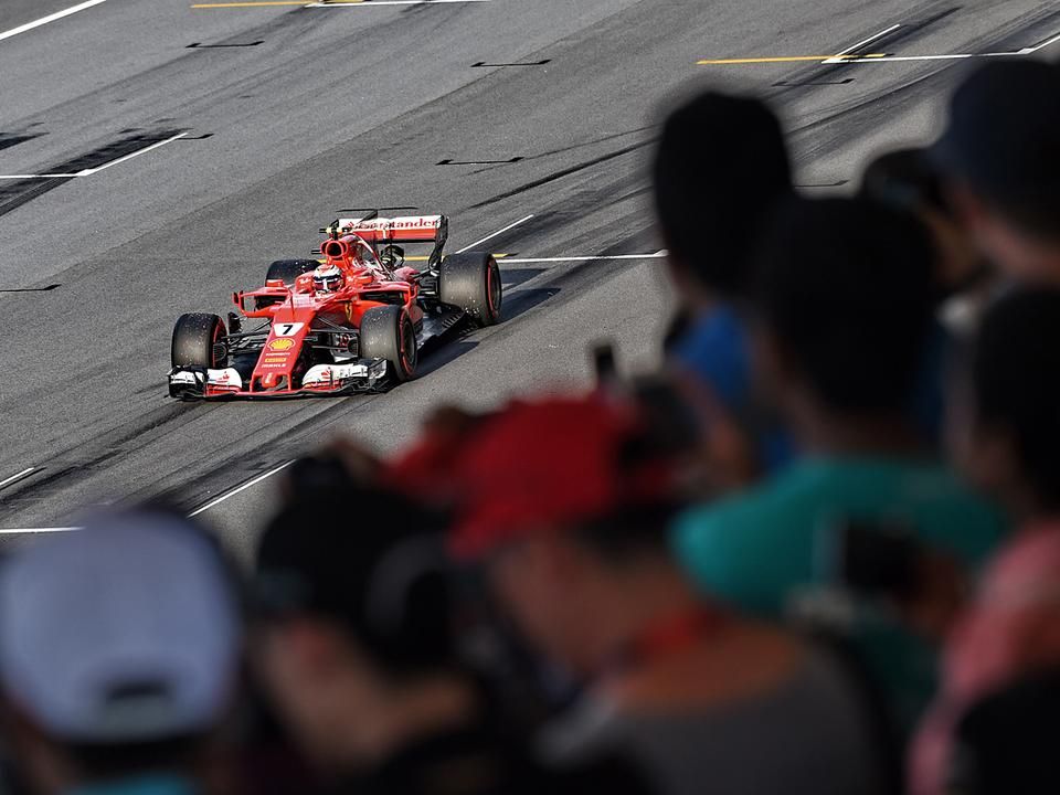 Kimi Räikkönen 45 ezreddel lemaradt a pole pozícióról, de vasárnap jó rajttal nyerő helyzetbe kerülne (Fotó: AFP)