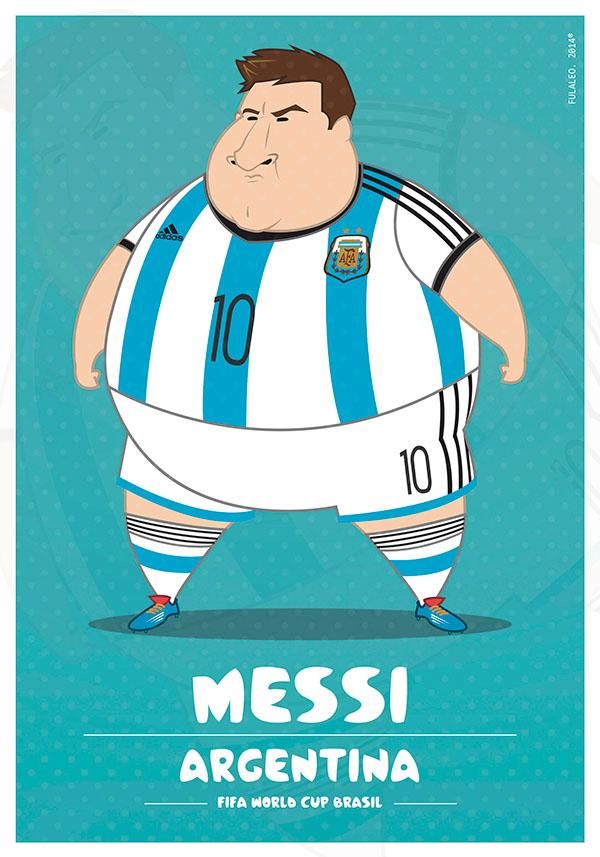 Lionel Messi (Fotó: behance.net/fulaleo)