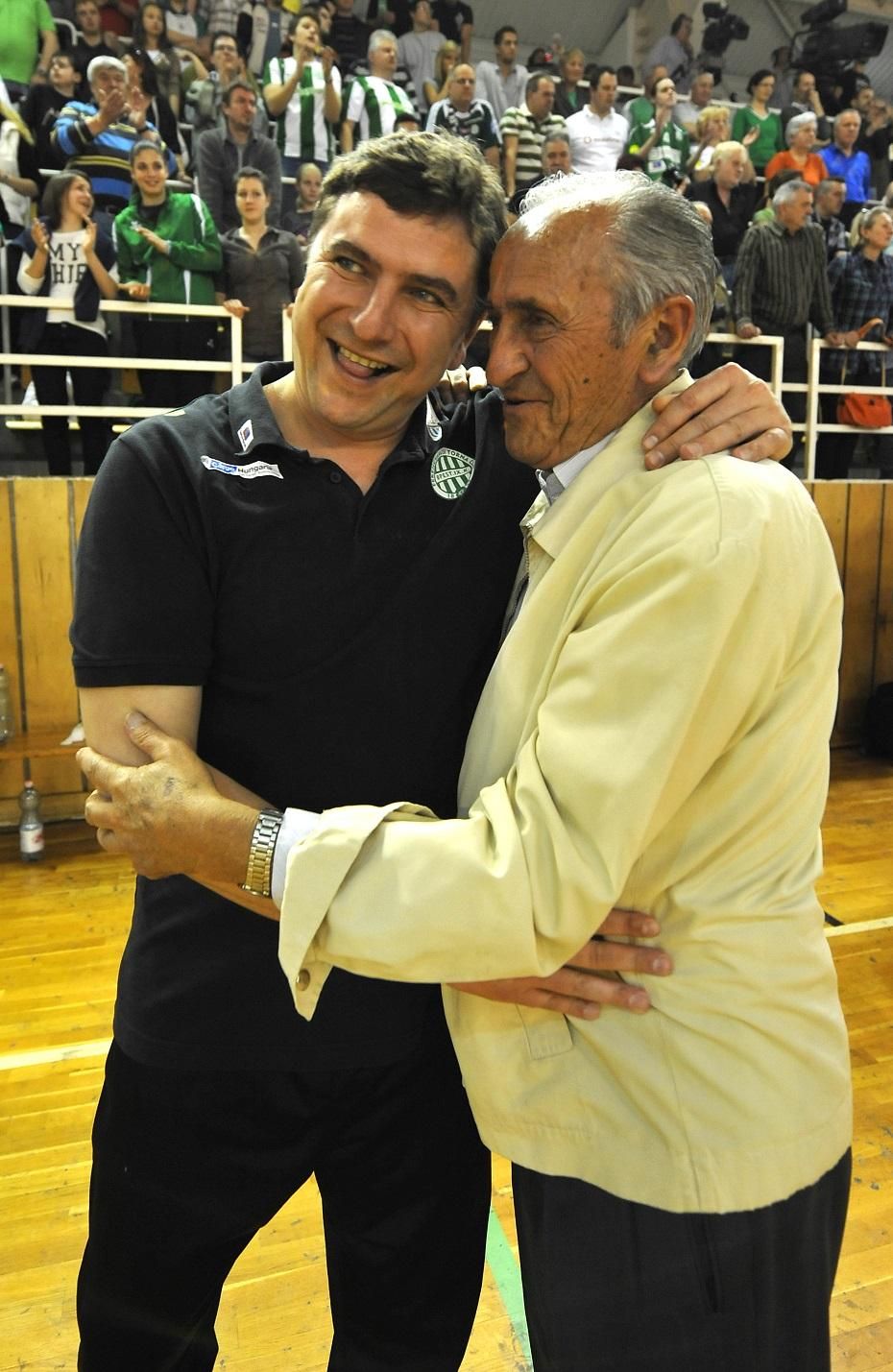 Apa és fia: Elek Gábor és Elek Gyula (Fotó: Nemzeti Sport)