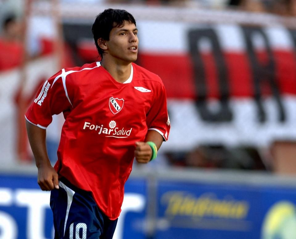 Az ifjú Agüero az Independiente mezében (Fotó: AFP)
