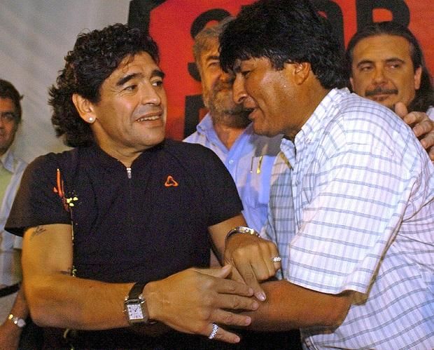 Barátja volt Evo Morales bolíviai elnök is (Fotó: AFP)