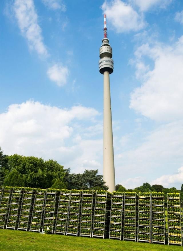 A Flórián Torony (Florianturm) mellett készült az installáció (Fotó: Borussia Dortmund)