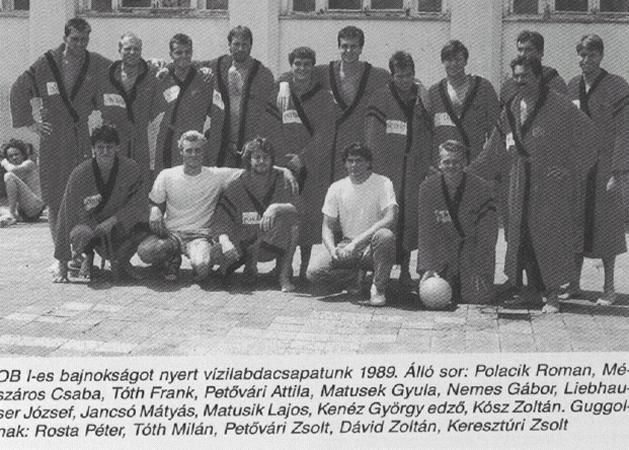 A Vasas bajnokcsapata (Fotó: Petőváry Attila gyűjteménye)