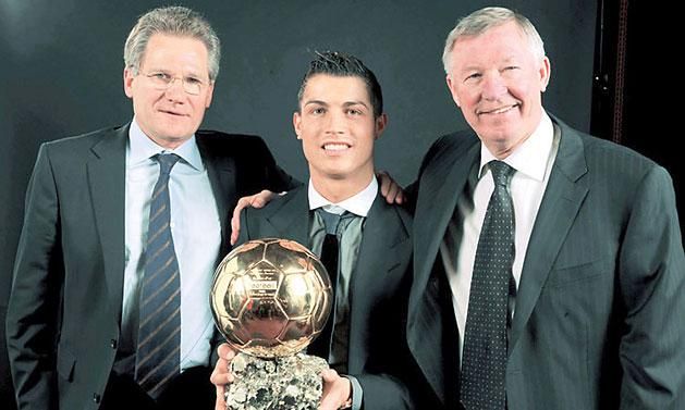 Bölöni László adott először játéklehetőséget Cristiano Ronaldónak a Sporting felnőttcsapatában, aki Sir Alex Ferguson keze alatt, a Manchester Unitednél vált világklasszissá (Fotó: prosport.ro)