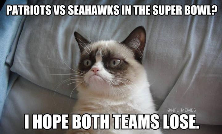 Patriots–Seahawks a Super Bowlban? Remélem, mindkét csapat veszít (Fotó: NFL Memes)