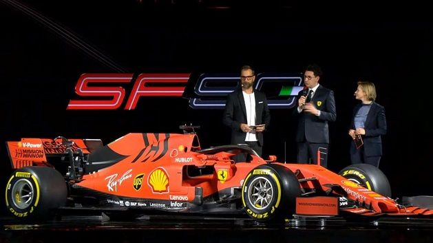 Megmutatta a Ferrari Vettel és Leclerc új autóját (Fotó: formula1.com)