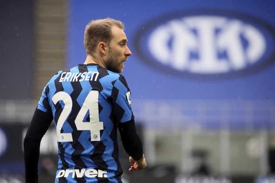 Eriksen jövőjével kapcsolatban csak annyi biztos, az olasz szabályok miatt az Inter szerelését tétmeccsen már nem öltheti magára (Fotó: AFP)
