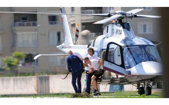 Dzsudzsák Balázs helikopterrel érkezett a Bursaspor edzőközpontjához (Fotó: Twitter)