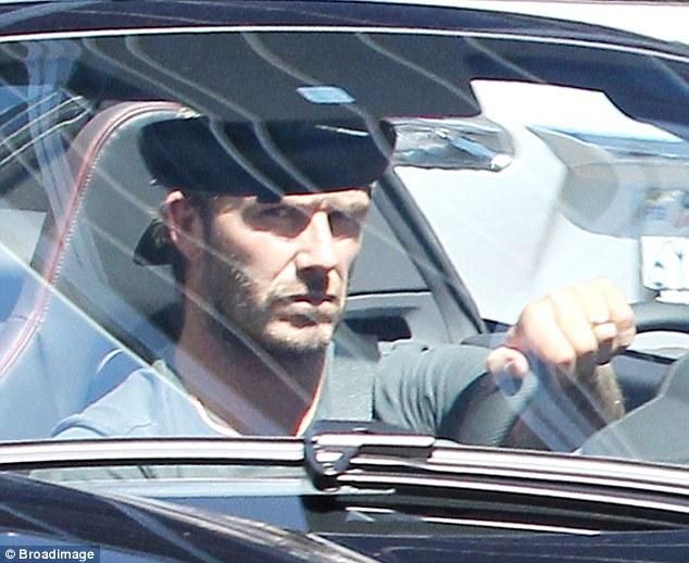 A szúrós szemű David Beckham (forrás: Daily Mail)