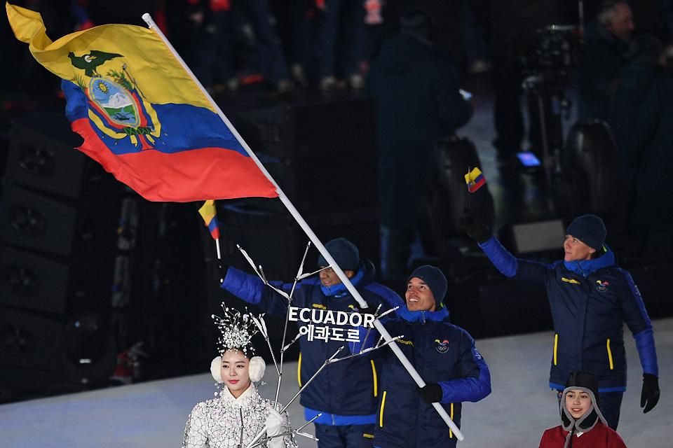 Téli olimpián ő vihette először az ecuadori zászlót (Fotó: AFP)