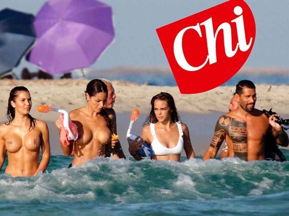 Borriello Playboy-modellekkel nyaralt Ibizán (Fotó: Chi Magazine)