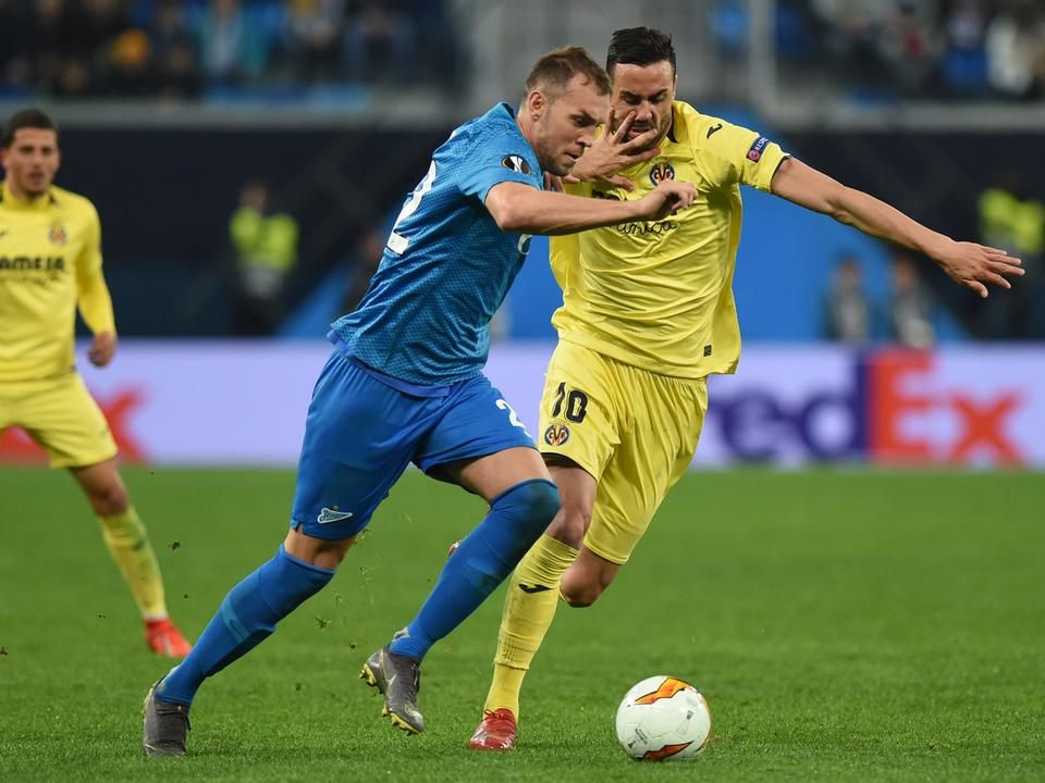Küzdelmes mérkőzést játszott egymással a Zenit és a Villarreal (Fotó: AFP)