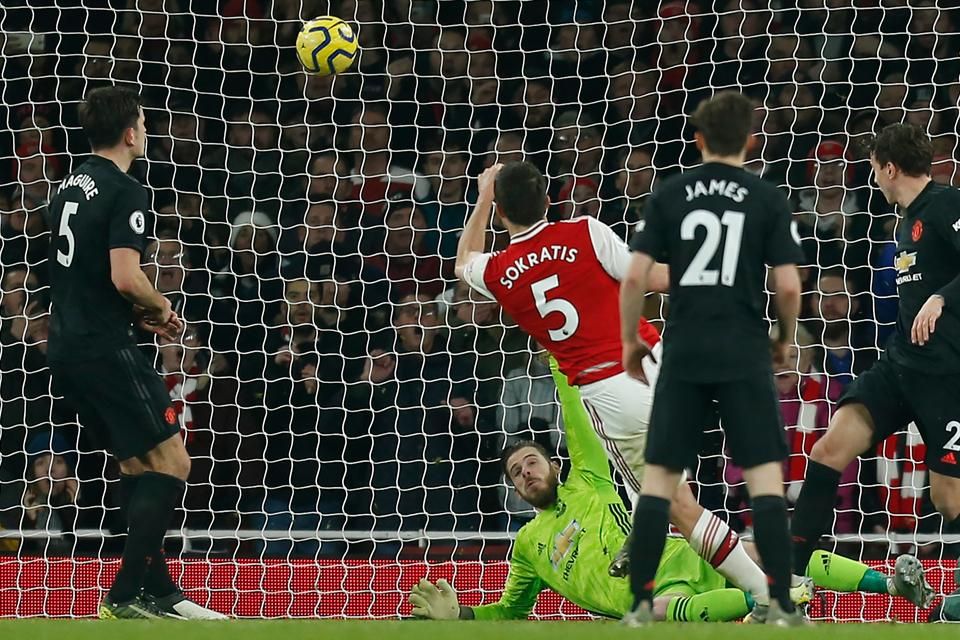 Az Arsenal második gólja után nem volt esélye visszakapaszkodni az MU-nak (Fotó: AFP)