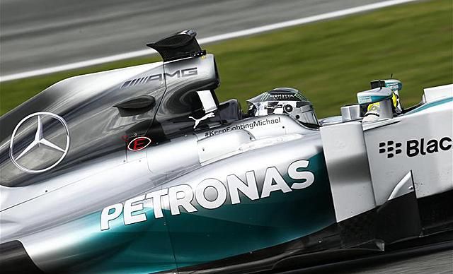 Nico Rosbergé az első 2014-es teljes nagydíjszimuláció (Fotó: Action Images)