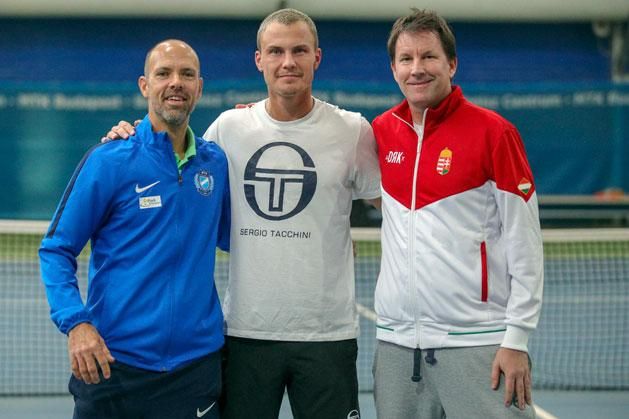 Nagy Zoltán (balról), Fucsovics Márton és Jancsó Miklós bizonyítja: eredményes csapatot alkot (Fotó: Török Attila)