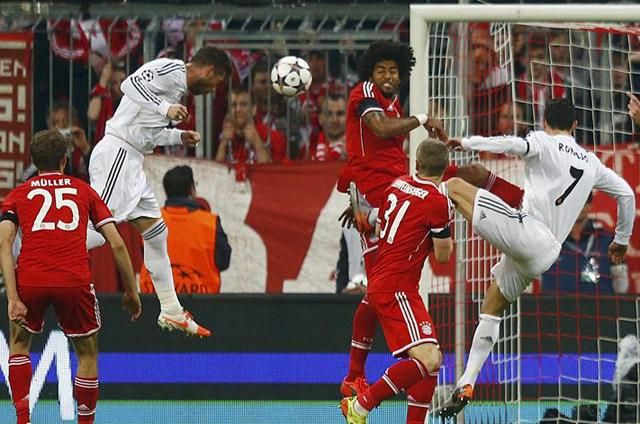 Ramos kétszer is fejjel volt eredményes az első félidőben (Fotók: Reuters)
