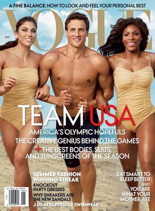 Hope Solo, Ryan Lochte és Serena Williams már sikert aratott, igaz, egyelőre csak a címlapon 
(Fotó: Kickette)