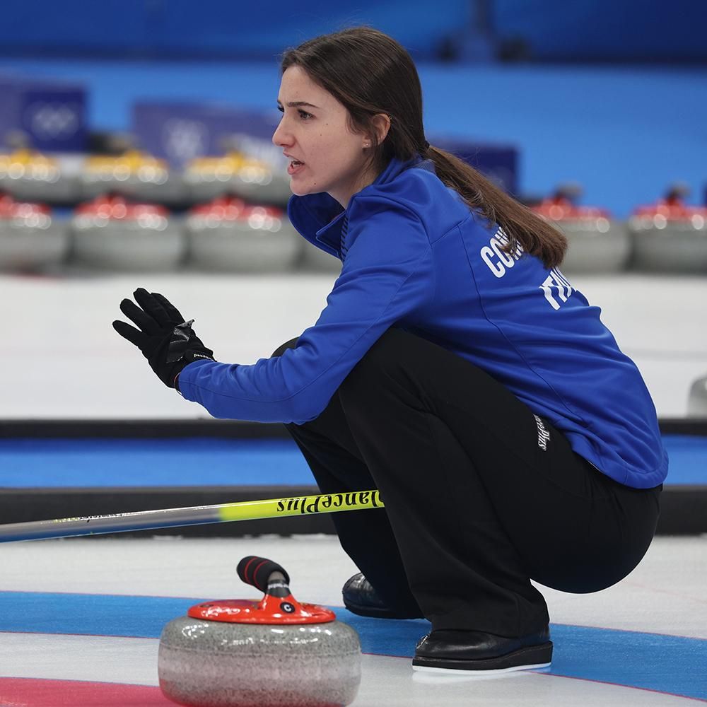 Stefania Constantini a döntőben is remekül játszott (Fotó: MTI/EPA/Jerome Favre)