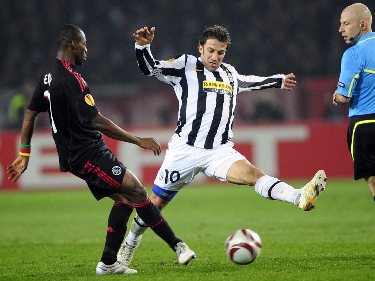 A Juventus és az Ajax 2010-ben találkozott legutóbb tétmérkőzésen, akkor az Alessandro Del Piero vezette torinóiak jutottak tovább az Európa-ligában (Fotó: AFP)