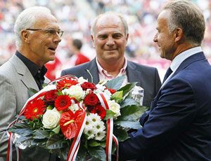 Beckenbauer köszöntése