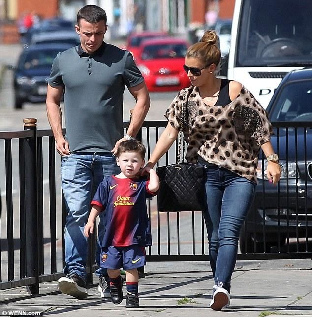 Anthony, Coleen Rooney és a kis Kay (forrás: Daily Mail)