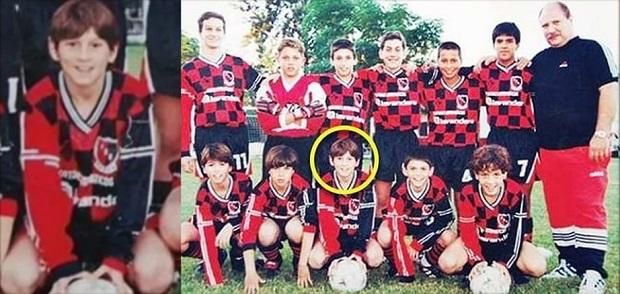 A rosariói Newell’s Old Boys gyerekcsapatában, amelyből az FC Barcelona elvitte