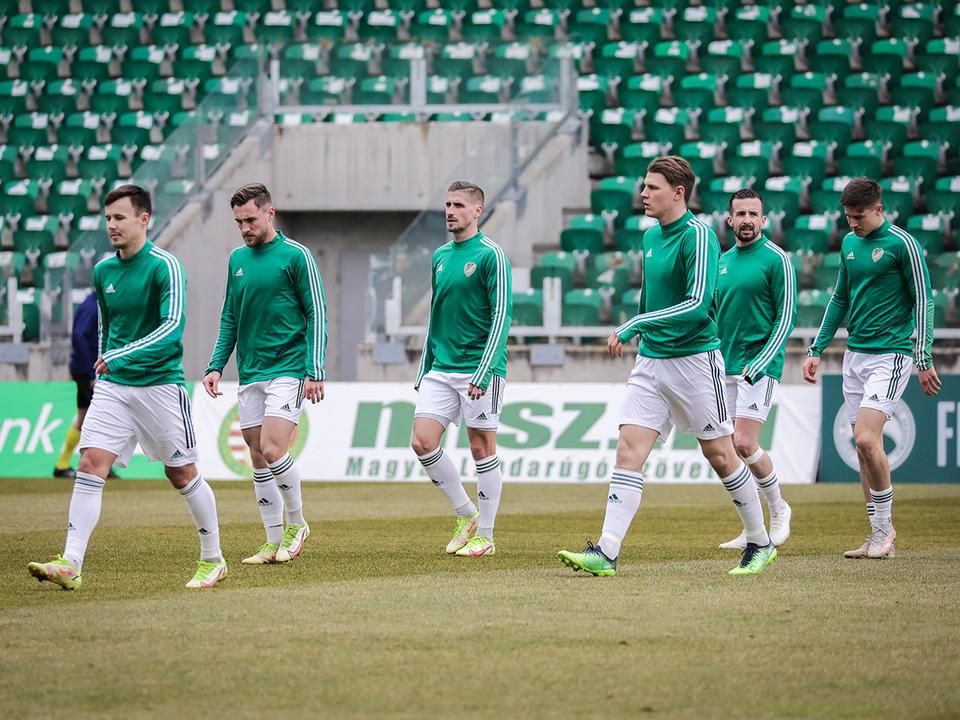 A balról harmadik Kiss Máté a kupában nagy gólt lőtt a fehérváriaknak (Fotó: Csapó Balázs/Kisalföld)