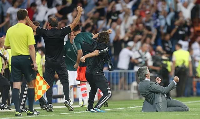 José Mourinho klasszikus gólöröme (Fotó: Reuters)