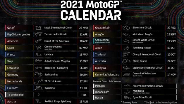 Kiadták az előzetes 2021-es versenynaptárat (Fotó: motogp.com)